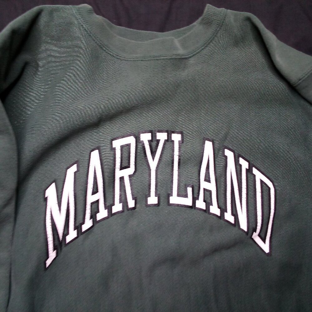 Vintage 90s Champion Reverse Weave Maryland Universit… - Gem
